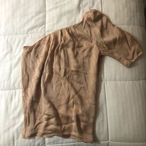 Club Monaco one-shoulder silk top - size 10